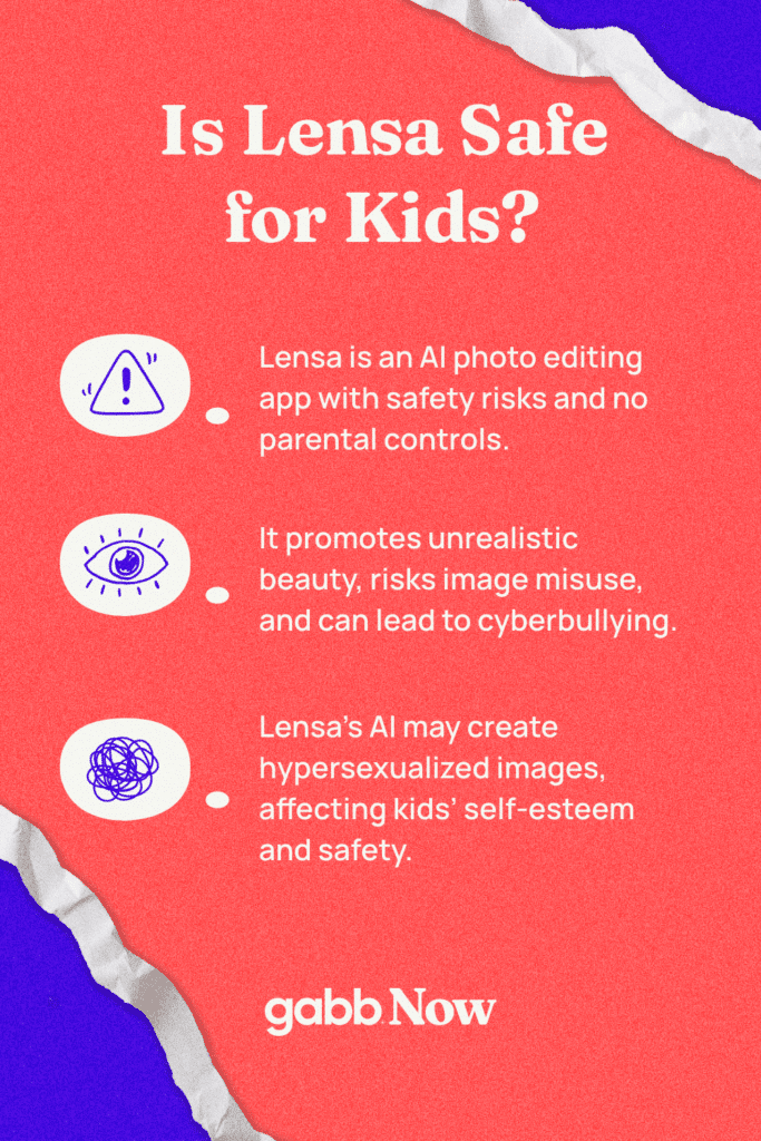 Is Lensa safe for kids?