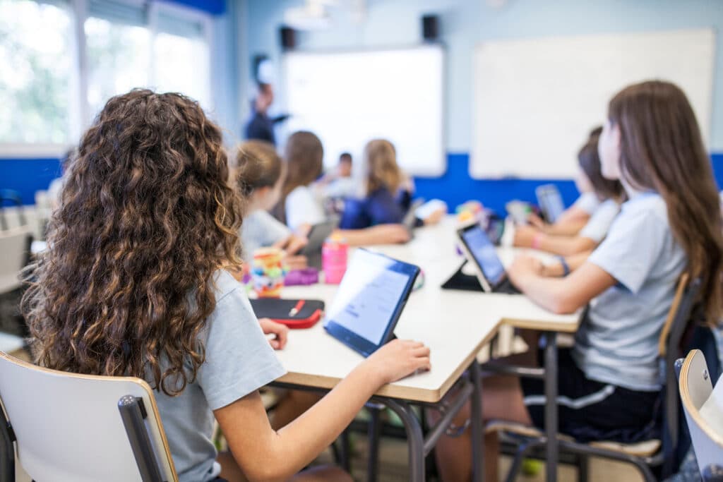 kids in a classroom