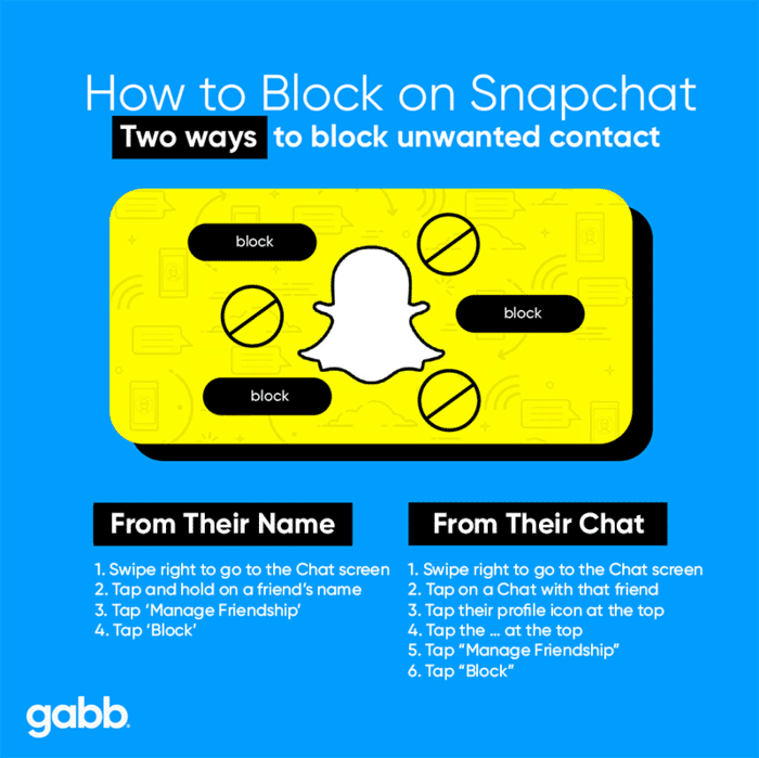 how to block on snapchat