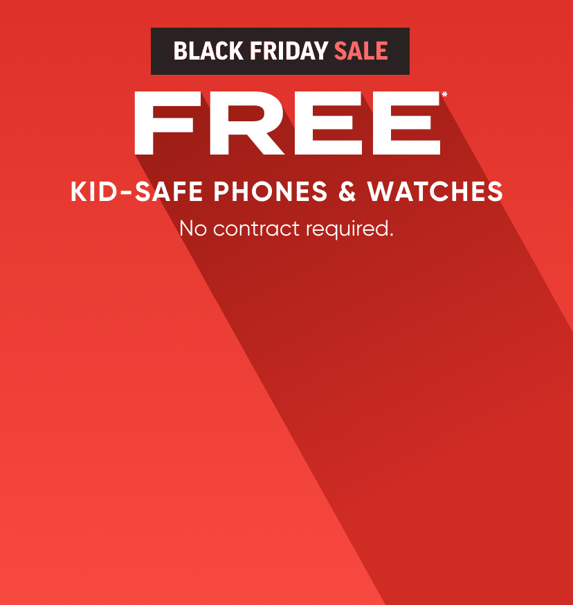 Free Kid Safe phones and watches. Gift safety. Get less stress.