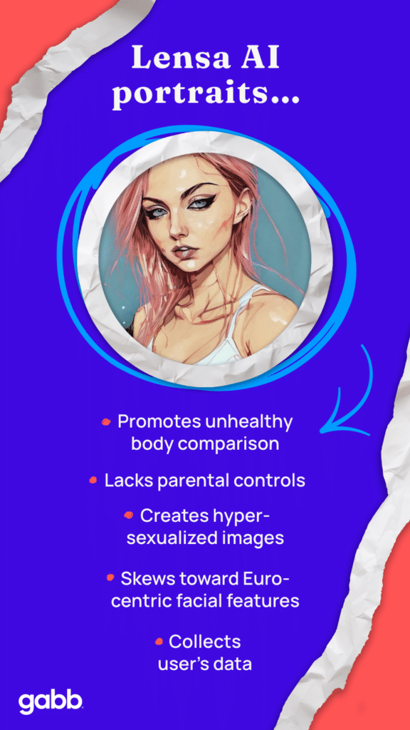 Risks of using lensa AI app