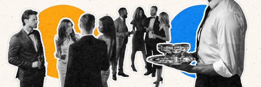 adults at a cocktail party
