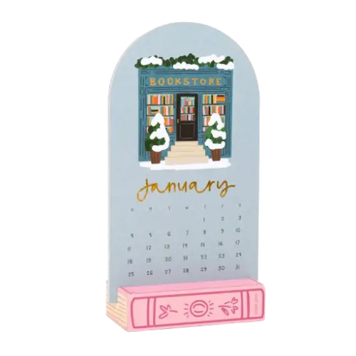 Pippi Post Book Lover's 2026 Mini Desk Calendar