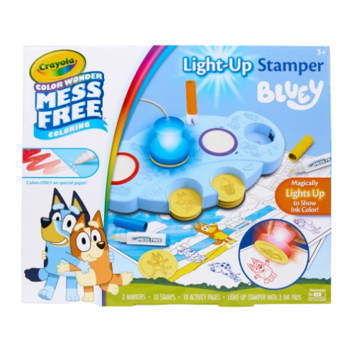 Crayola Color Wonder Bluey Light Up Stamper