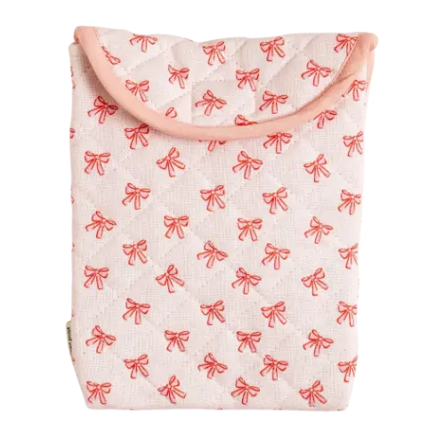 Pink Coquette Bows Quilted E-Reader Case